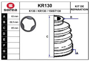 KR130 Manżeta hnacieho hriadeľa - opravná sada EAI