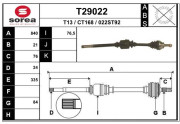 T29022 Hnací hriadeľ EAI