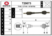 T29073 Hnací hriadeľ EAI