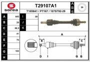 T29107A1 Hnací hriadeľ EAI