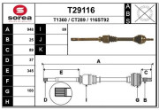 T29116 Hnací hriadeľ EAI