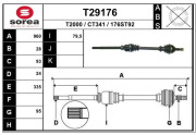 T29176 Hnací hriadeľ EAI