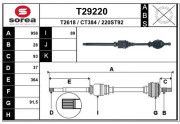 T29220 Hnací hriadeľ EAI