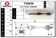 T39038 Hnací hriadeľ EAI