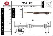 T39142 Hnací hriadeľ EAI