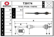 T39174 Hnací hriadeľ EAI