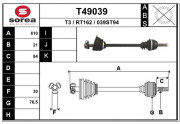 T49039 Hnací hriadeľ EAI