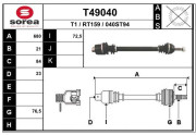 T49040 Hnací hriadeľ EAI