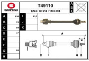 T49110 Hnací hriadeľ EAI