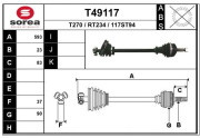 T49117 Hnací hriadeľ EAI