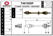 T49150SP Hnací hriadeľ EAI