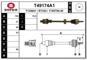 T49174A1 Hnací hriadeľ EAI