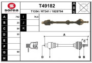 T49182 Hnací hriadeľ EAI