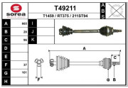 T49211 Hnací hriadeľ EAI