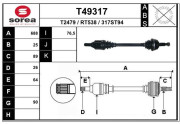 T49317 Hnací hriadeľ EAI