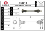 T58010 Hnací hriadeľ EAI