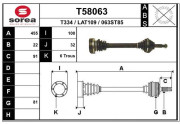 T58063 Hnací hriadeľ EAI