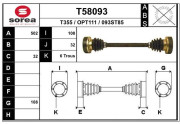 T58093 Hnací hriadeľ EAI