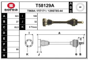 T58129A Hnací hriadeľ EAI