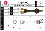 T58167A Hnací hriadeľ EAI