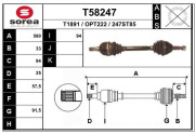 T58247 Hnací hriadeľ EAI