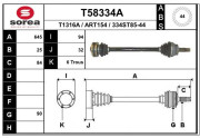 T58334A Hnací hriadeľ EAI