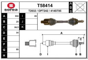 T58414 Hnací hriadeľ EAI