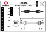 T58445 Hnací hriadeľ EAI