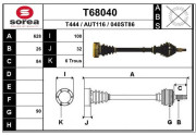 T68040 Hnací hriadeľ EAI