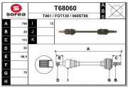 T68060 Hnací hriadeľ EAI