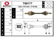 T68177 Hnací hriadeľ EAI