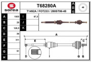 T68280A Hnací hriadeľ EAI