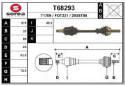 T68293 Hnací hriadeľ EAI