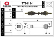 T78013-1 Hnací hriadeľ EAI