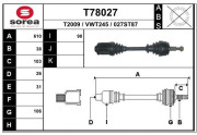 T78027 Hnací hriadeľ EAI