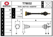 T78032 Hnací hriadeľ EAI