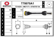 T78070A1 Hnací hriadeľ EAI