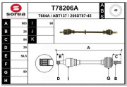 T78206A Hnací hriadeľ EAI