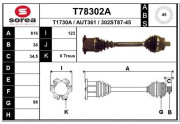 T78302A Hnací hriadeľ EAI
