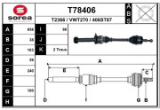 T78406 Hnací hriadeľ EAI