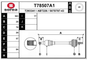 T78507A1 Hnací hriadeľ EAI