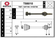 T88010 Hnací hriadeľ EAI