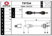 T97534 Hnací hriadeľ EAI