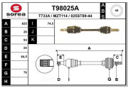 T98025A Hnací hriadeľ EAI