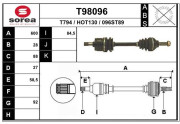 T98096 Hnací hriadeľ EAI