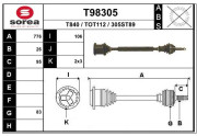 T98305 Hnací hriadeľ EAI