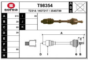 T98354 Hnací hriadeľ EAI