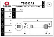 T98383A1 Hnací hriadeľ EAI