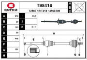 T98416 Hnací hriadeľ EAI