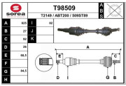 T98509 Hnací hriadeľ EAI